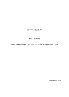 Yatala Enterprise Area Skills, Labour & Services audit