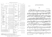 Partition parties complètes, corde quatuor en A minor, Op.1, Svendsen, Johan