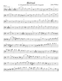Partition viole de basse 1, madrigaux - Set 2, Wilbye, John