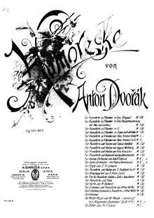Partition de violon, Humoresques, Humoresky, Dvořák, Antonín
