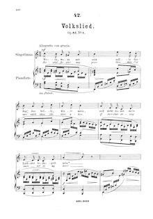 Partition complète, Aus Osten, 6 Gesänge, Op.42, Various, Franz, Robert