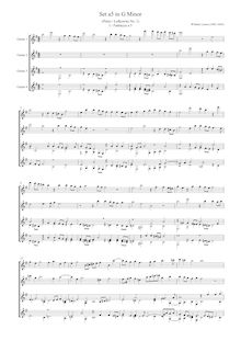 Partition complète, Set a 5 en G minor, G minor, Lawes, William par William Lawes