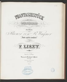 Partition Phantasiestück über Motive aus Wagners Rienzi (S.439), Collection of Liszt editions, Volume 4
