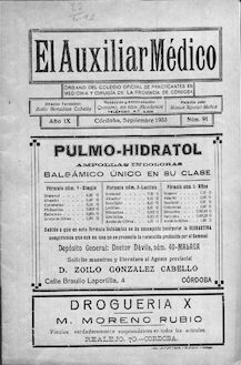 El Auxiliar Médico: revista mensual profesional, n. 091 (1933)