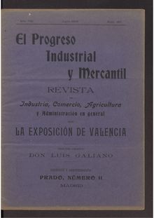 El progreso industrial y mercantil, n. 137 (1909)
