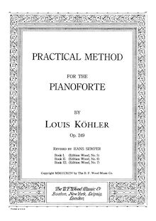 Partition complète, Practical Method pour pour Pianoforte, Köhler, Louis