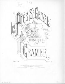 Partition complète, Mosaïque sur  Les prés Saint-Gervais , Cramer, Henri (fl. 1890)