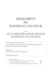 Regle du handball fauteuil