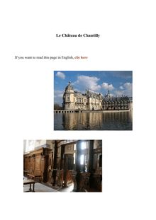 Le Château de Chantilly