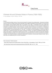 Chinese Art and Chinese Artists in France (1924-1925) - article ; n°1 ; vol.44, pg 100-106