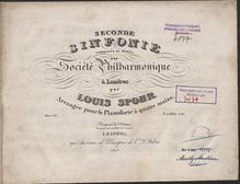 Partition complète, Symphony No.2, D minor, Spohr, Louis