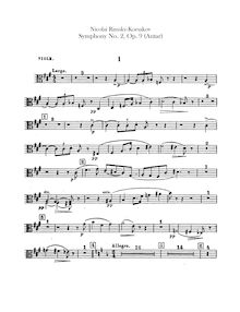 Partition altos, Symphony No.2, Antar (Антар), Rimsky-Korsakov, Nikolay