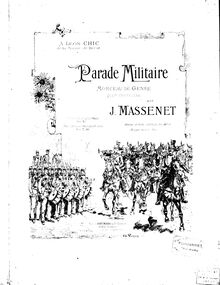 Partition complète, Parade militaire, Morceau de genre pour orchestre