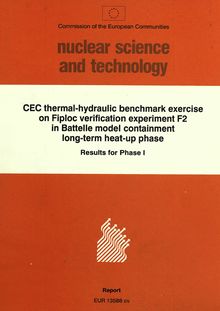 CEC thermal-hydraulic benchmark exercise on Fiploc verification experiment F2 in Battelle model containment long-term heat-up phase