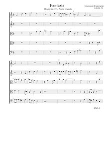 Partition complète (Tr Tr T T B), Fantasia pour 5 violes de gambe, RC 52