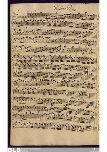 Partition parties complètes, Sonata grossa en A major, A major, Molter, Johann Melchior