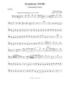 Partition violoncelles, Symphony No.22, C minor, Rondeau, Michel par Michel Rondeau