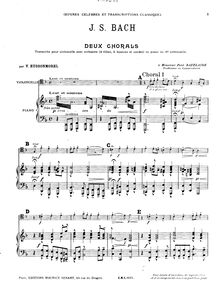 Partition de piano, 2 Chorals, D minor, Hussonmorel, Valéry