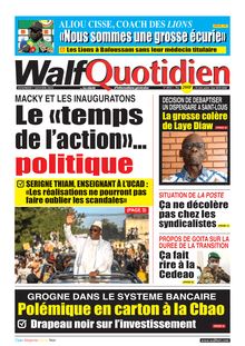 Walf Quotidien n°7 – vendredi 7 janvier