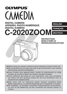 Notice Appareil Photo numériques Olympus  C-2020 ZOOM