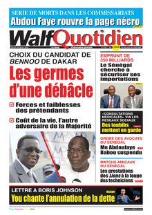 Walf Quotidien n°8762 - du jeudi 10 juin 2021