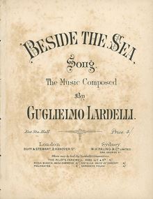 Partition complète, Beside pour Sea, A♭ major, Lardelli, Guglielmo