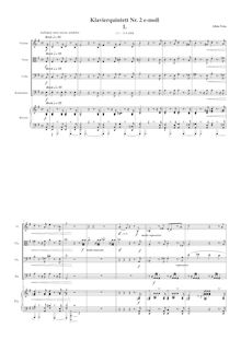 Partition , Breit - Unruhig bewegt, partition de piano, Piano quintette No.2 en E minor