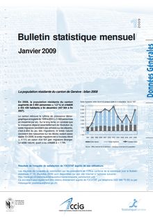 Bulletin statistique mensuel. Janvier 2009 