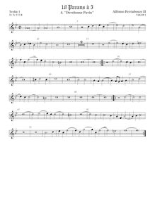 Partition viole de gambe aigue 1, Dovehouse Pavan, F minor, Ferrabosco Jr., Alfonso