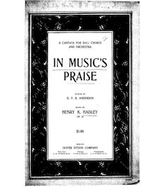 Partition complète, en Music s Praise, Op.21, In Music s Praise, Cantata