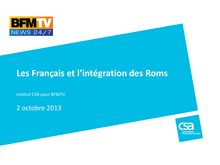 CSA : Les Français et l’intégration des Roms