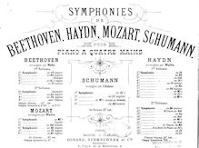 Partition complète, Symphony No.1, &quot;Spring&quot;, B♭ Major par Robert Schumann