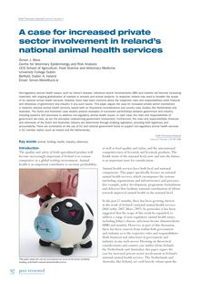 A case for increased private sector involvement in ireland s national animal health services
