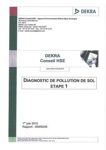 Diagnostic de pollution - Réseau Ferré de France - Gestionnaire ...