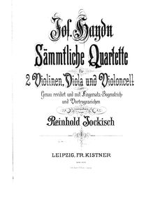 Partition violon 1, corde quatuors, Op.54, Haydn, Joseph par Joseph Haydn