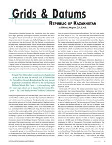 Grids and Datums of the Republic  of Khazakhstan