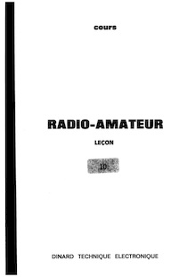 Dinard Technique Electronique - Cours radioamateur Lecon 10