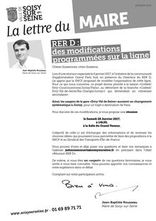 RER D : réunion publique à Soisy-sur-Seine