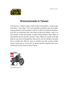 Gromonomade in Taiwan