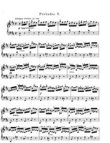Partition Prelude et Fugue No.5 en D major, BWV 850, Das wohltemperierte Klavier I