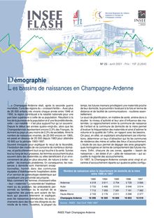 Démographie : les bassins de naissances en Champagne-Ardenne