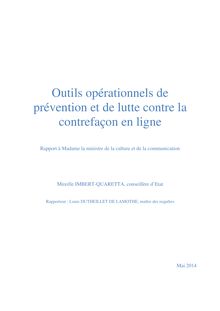 Hadopi : Rapport sur les outils operationnels (mai 2014) par  Mme Imbert Quaretta