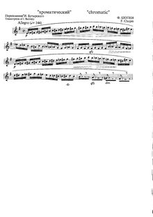 Partition clarinette et partition de piano, Solo , partie, Etudes Op.10