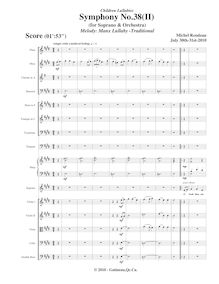 Partition , Manx Lullaby, Symphony No.38  Children s Lullabies 