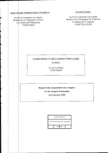 Rapport des commissaires aux comptes - U.M.P (2008)