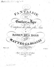 Partition complète, Fantaisie des plus jolis airs de  Robin des Bois , Op.19