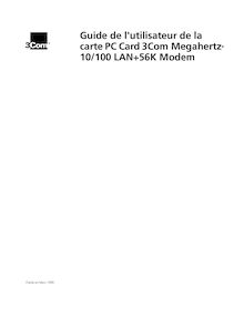Guide de l utilisateur de la carte PC Card 3Com Megahertz® 10/100 ...
