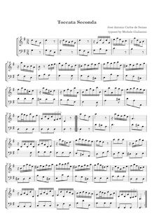 Partition Toccata No.12, Toccatas pour clavecin, Seixas, Carlos