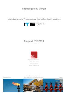 Le rapport 2013 de l ITIE sur les industries extractives au Congo-Brazzaville