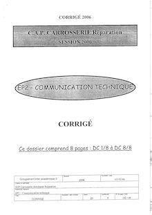 Corrige CAPCR Communication technique 2006